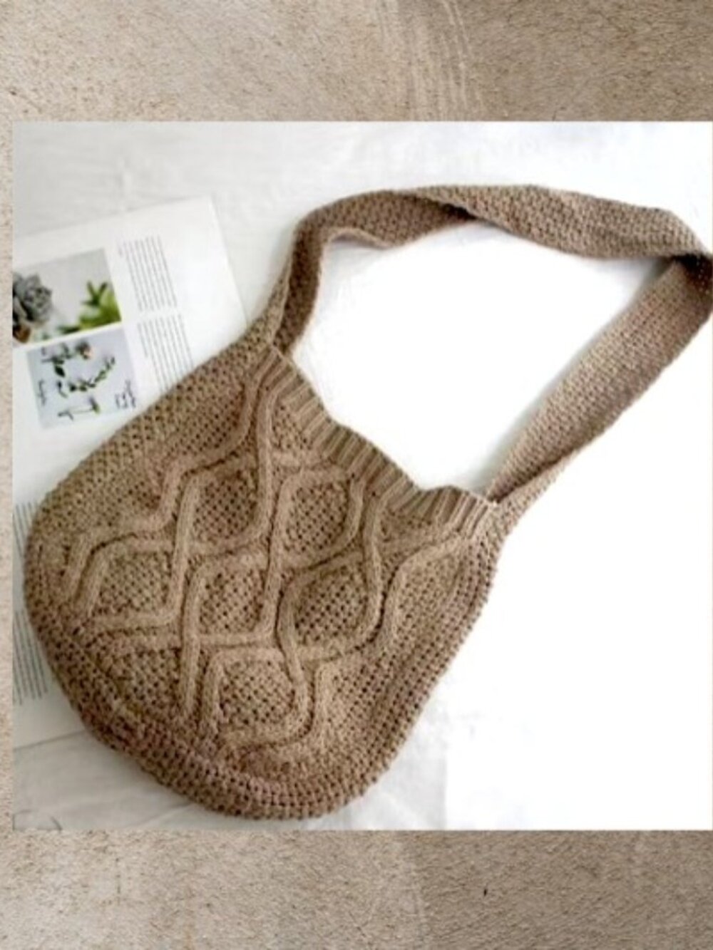 Bohemian Crochet Hobo Bag